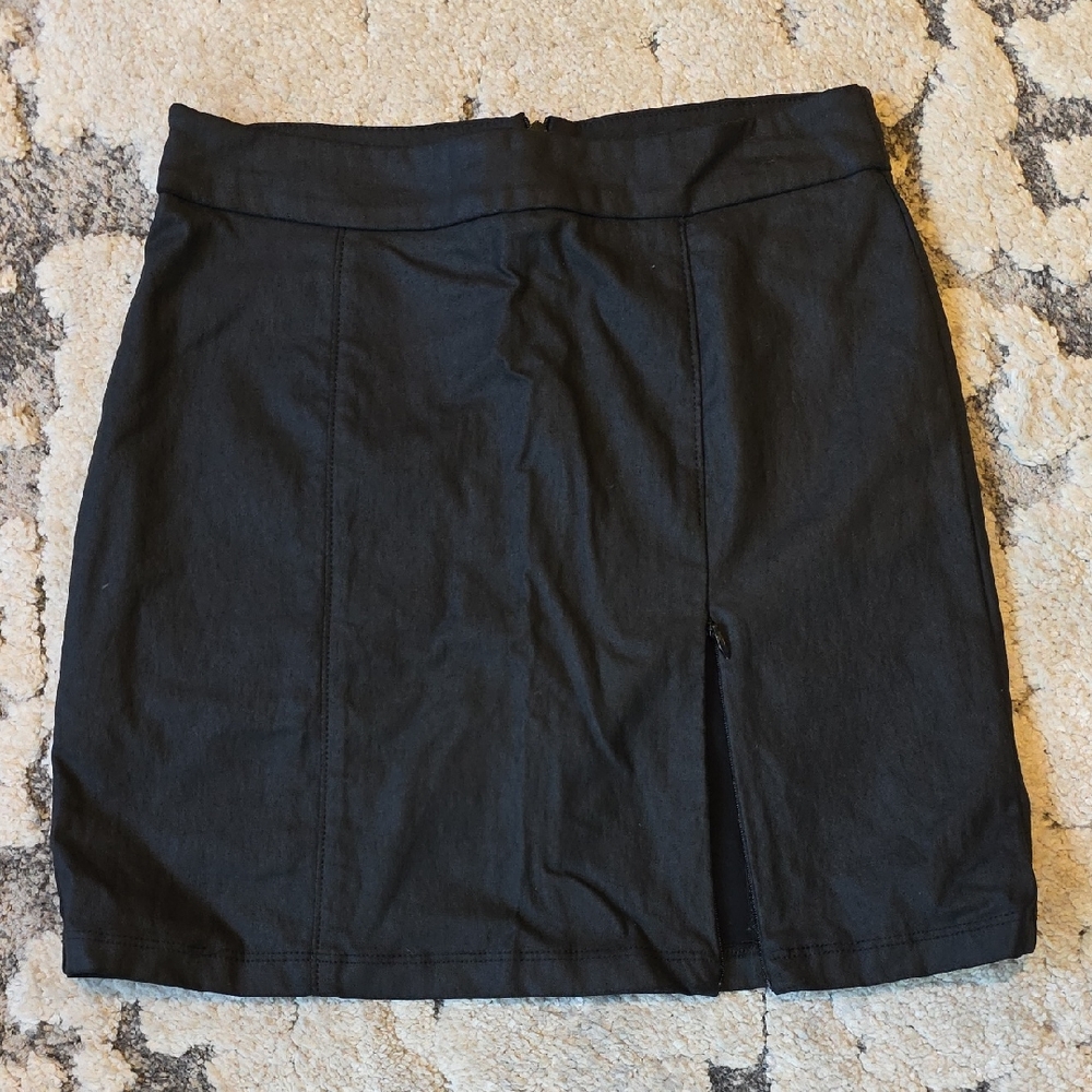 ANGL Elegant Black Mini Skirt